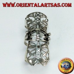 Bague perforée médiévale en argent