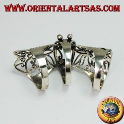 Anillo perforado medieval en plata