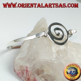 Starre Armband in 925 Silber mit Spirale