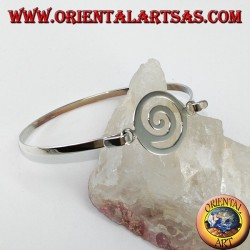 Starre Armband in 925 Silber mit Spirale