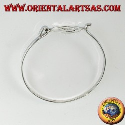 Starre Armband in 925 Silber mit Spirale