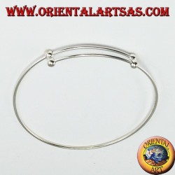 Starre Armband in 925 Silber, um Anhänger hinzuzufügen