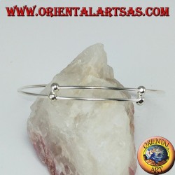 Rigid bracelet in 925 silver, to add pendants