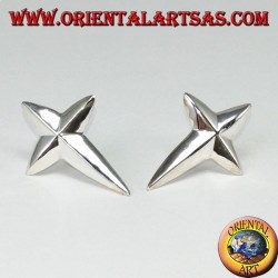 Ohrstecker in Form eines spitzen Kreuzes