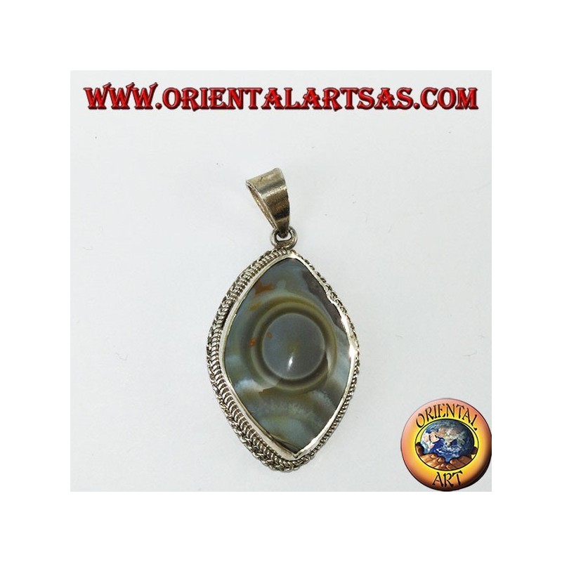 colgante de plata, Ojo de Shiva