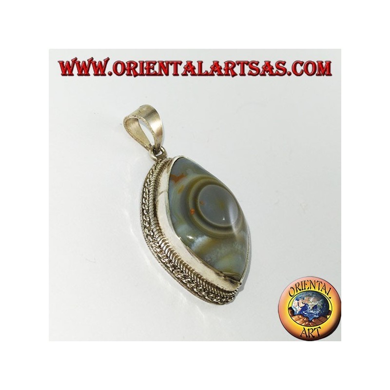 colgante de plata, Ojo de Shiva
