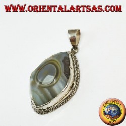 pendentif en argent, Oeil de Shiva