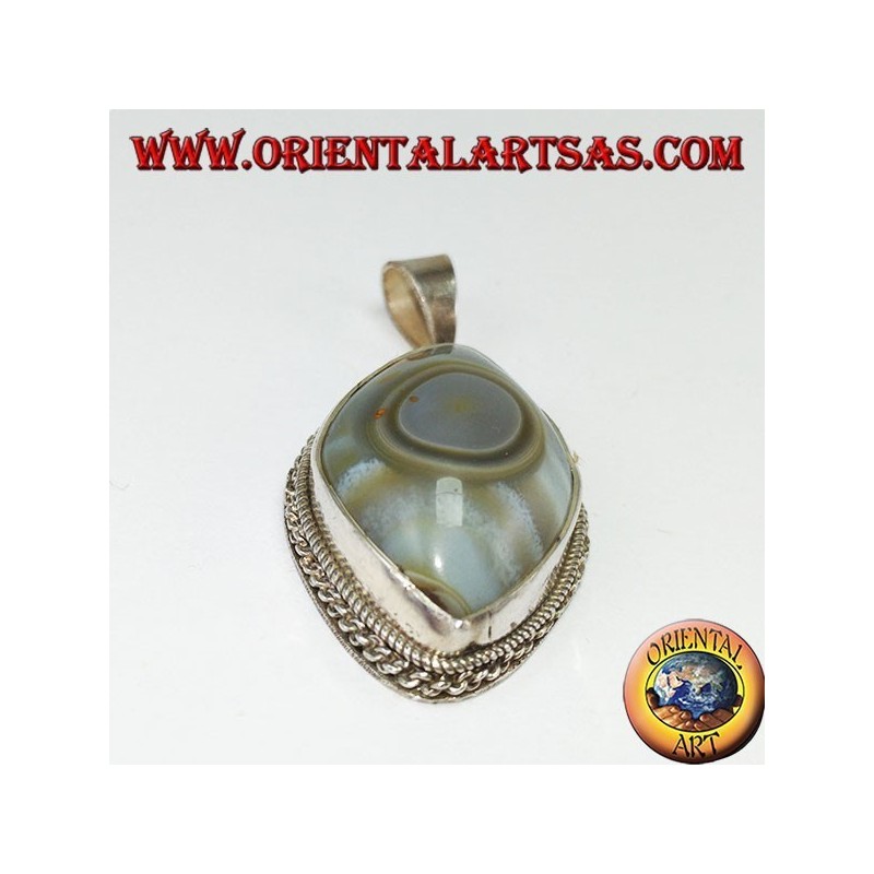 colgante de plata, Ojo de Shiva