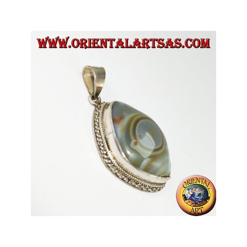 Silber Anhänger, Auge von Shiva