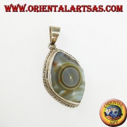 pendentif en argent, Oeil de Shiva