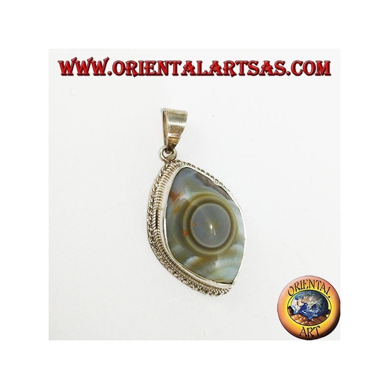 colgante de plata, Ojo de Shiva