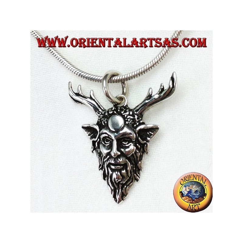 Ciondolo in argento Cernunnos simbolo di forza