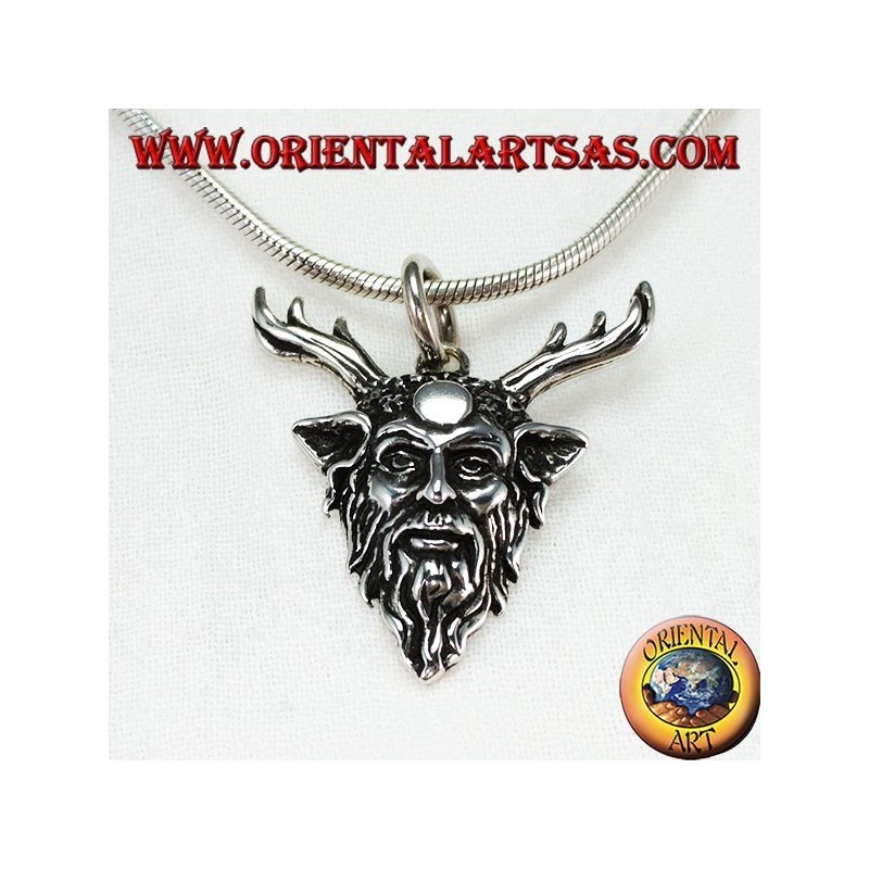 Cernunnos silver pendant simdolo of strength