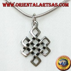 Silver pendant Shrivatsa auspicious symbol