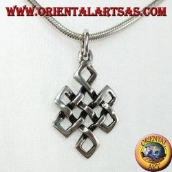 Colgante de plata Shrivatsa símbolo auspicioso