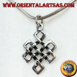 Colgante de plata Shrivatsa símbolo auspicioso