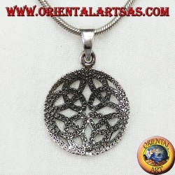 Silberanhänger, Duleek-Knoten Keltisches Symbol (groß)