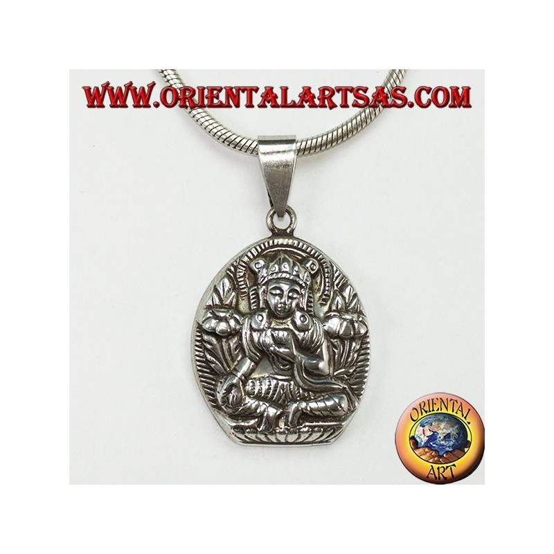 Pendentif en argent Parvati épouse de Shiva