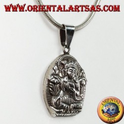 Silver pendant Parvati wife of Shiva