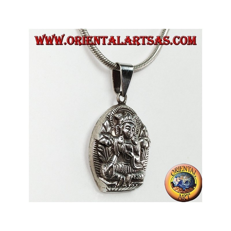 Ciondolo in argento Parvati consorte di Shiva