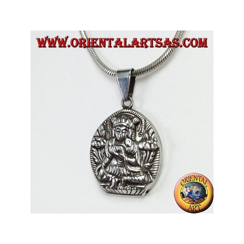 Pendentif en argent Parvati épouse de Shiva