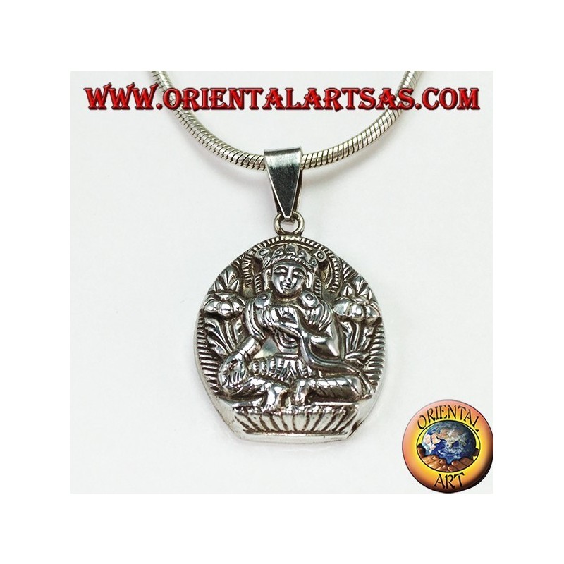 Ciondolo in argento Parvati consorte di Shiva