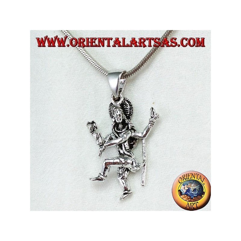 Shiva pendant in silver