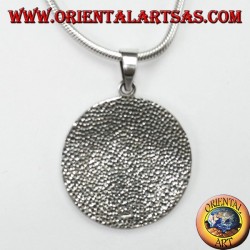 Silver pendant aegishjalmur and vegvisir with Celtic runes (large)