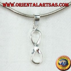 Silver pendant, symbol of infinity