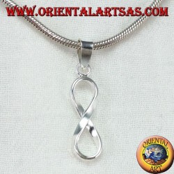 Pendentif en argent, symbole de l'infini