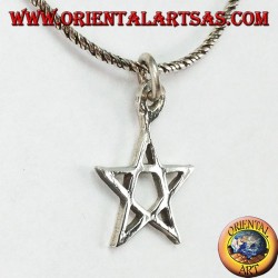 Silver pendant in pentacle (star) small
