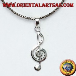 Colgante de plata Clave de sol o clave de sol