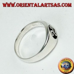 Anillo de plata con trisele o sello triskell