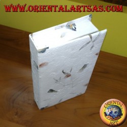 Joyero con espejo de papel de arroz con pétalos de flores reales