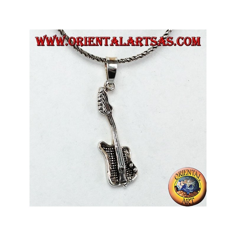Ciondolo in argento Chitarra Elettrica piccola