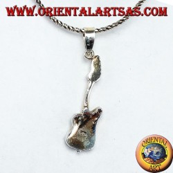 Pendentif en argent Petite guitare électrique