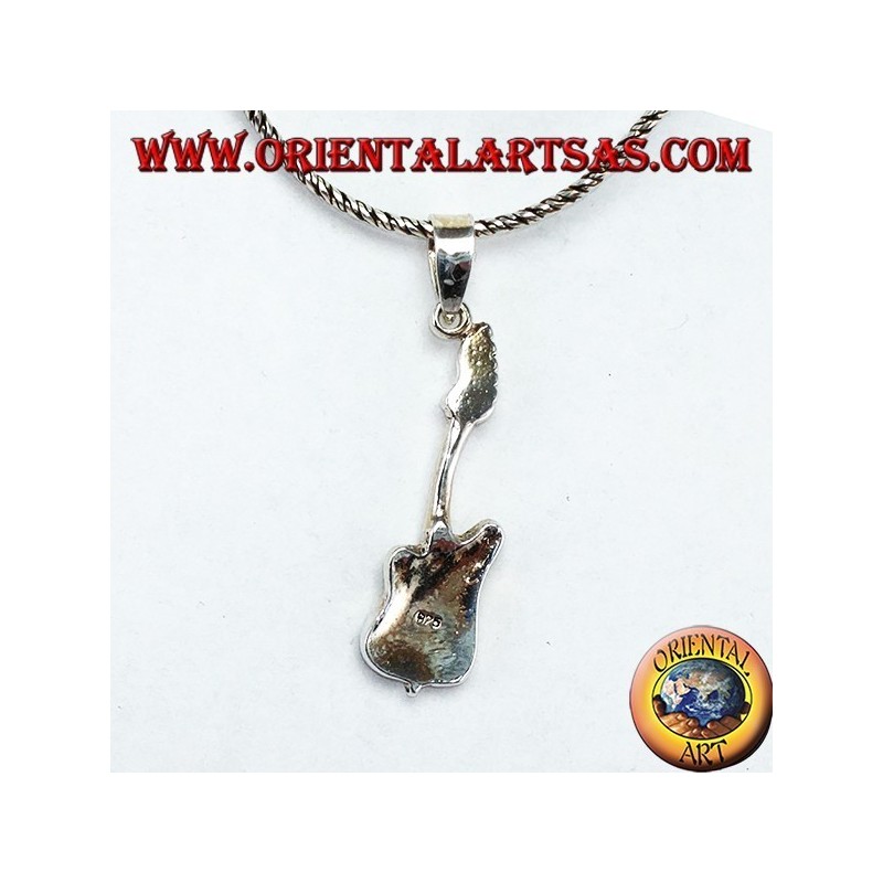 Ciondolo Chitarra Elettrica Piccola Argento 925 - Gioiello Rock | Oriental Art