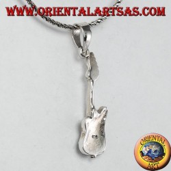 Silberanhänger Kleine E-Gitarre