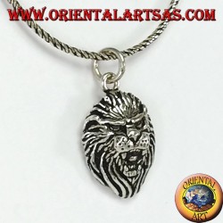 Anhänger aus 925er Silber Löwenkopf