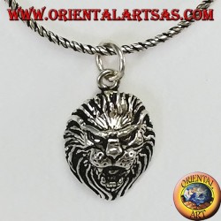 Pendentif en tête de lion en argent 925