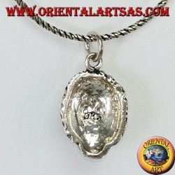 Colgante en plata de argento 925, cabeza de león
