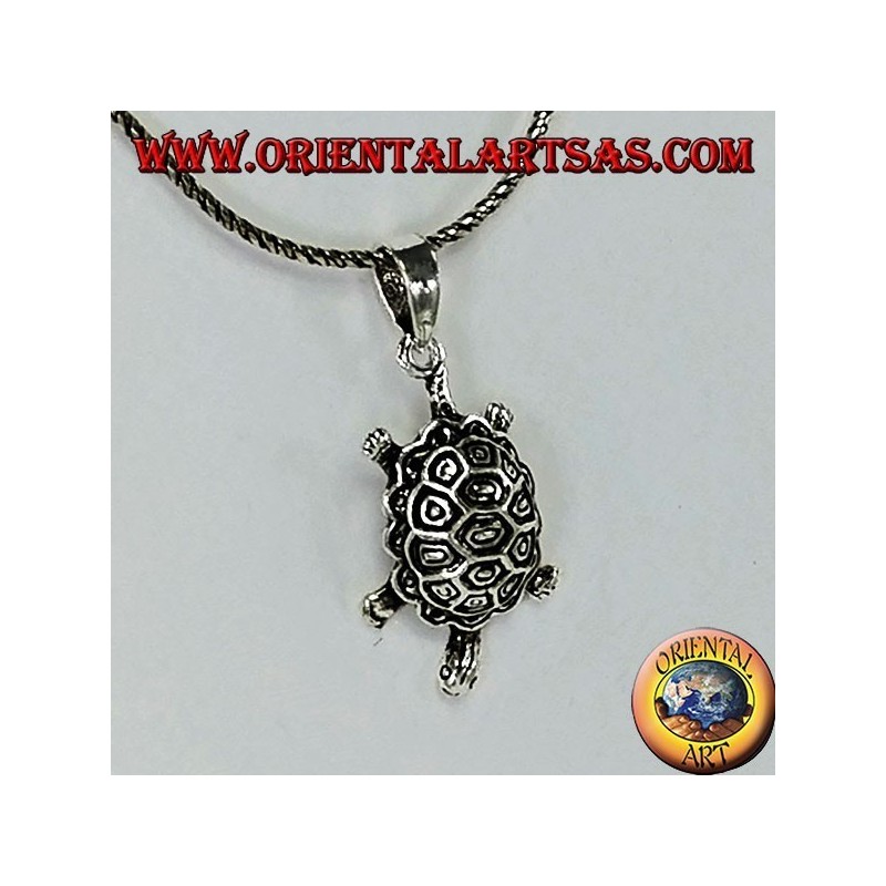 Ciondolo in argento  tartaruga di terra 