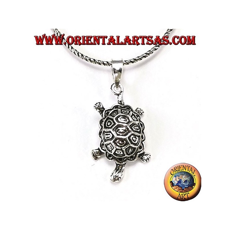 Ciondolo in argento  tartaruga di terra 