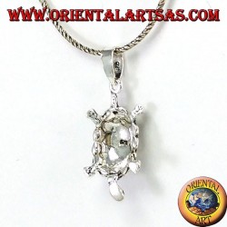 Ciondolo in argento  tartaruga di terra 