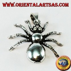 Silver pendant, tarantula spider (large)
