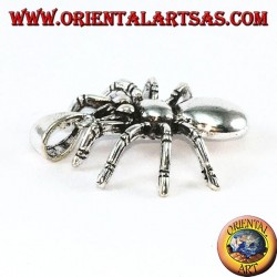 Colgante de araña tarántula de plata (grande)