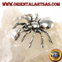 Colgante de araña tarántula de plata (grande)
