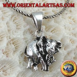 Anhänger in Silber der Elefant Dickhäuter