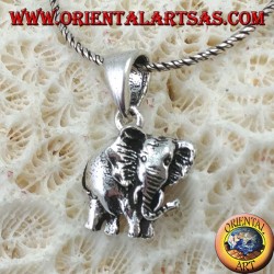 Anhänger in Silber der Elefant Dickhäuter