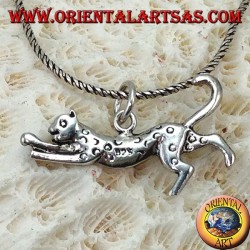 Silberner Anhänger, laufender Gepard